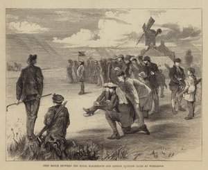 مباراة غولف بين رويال بلاكهيث وأندية لندن الاسكتلندية في ويمبلدون بواسطة إدوين بوكمان